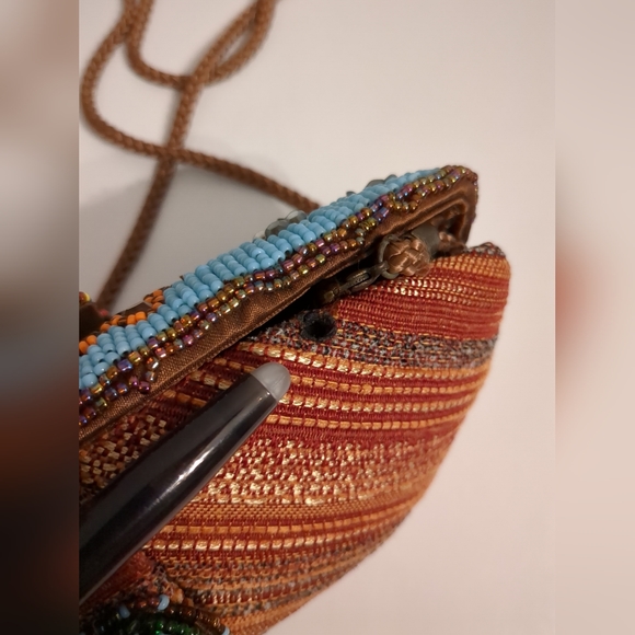 Handmade Beaded Purse Boho Chic Retro Vintage Trendy Unique Custom - Picture 11 of 11